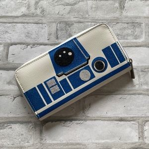 Star Wars R2D2 Glitter Zipper Wallet